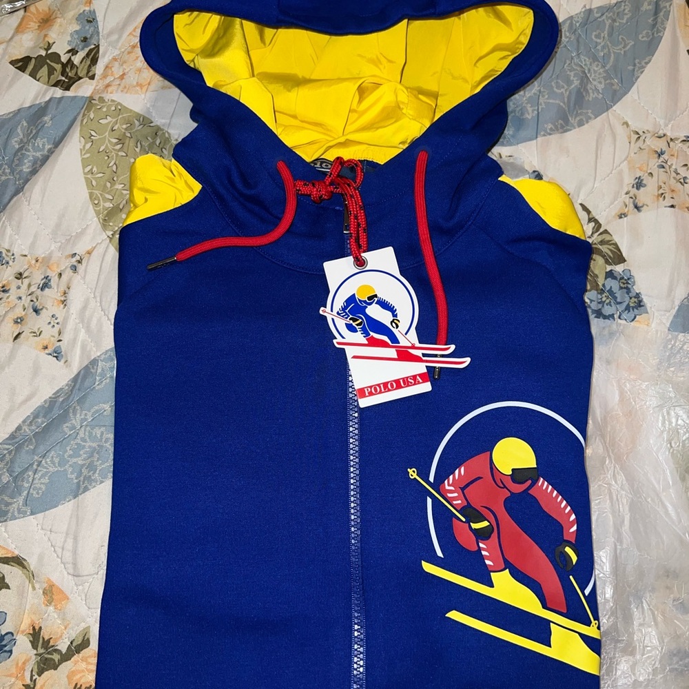 Polo Ralph Lauren men’s ski 1992 stadium hoody Sz L NWT 🔥